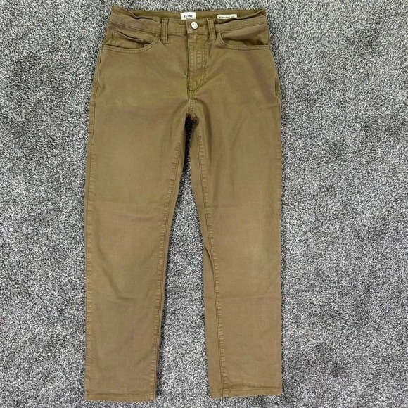 Flint & Tinder Straight Fit Pants Mens 28x30 Khaki Chino Durable Casual 5 Pocket